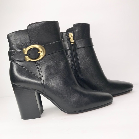NWOB Coach Delaney Signature Buckle Heel Bootie - Picture 8 of 15